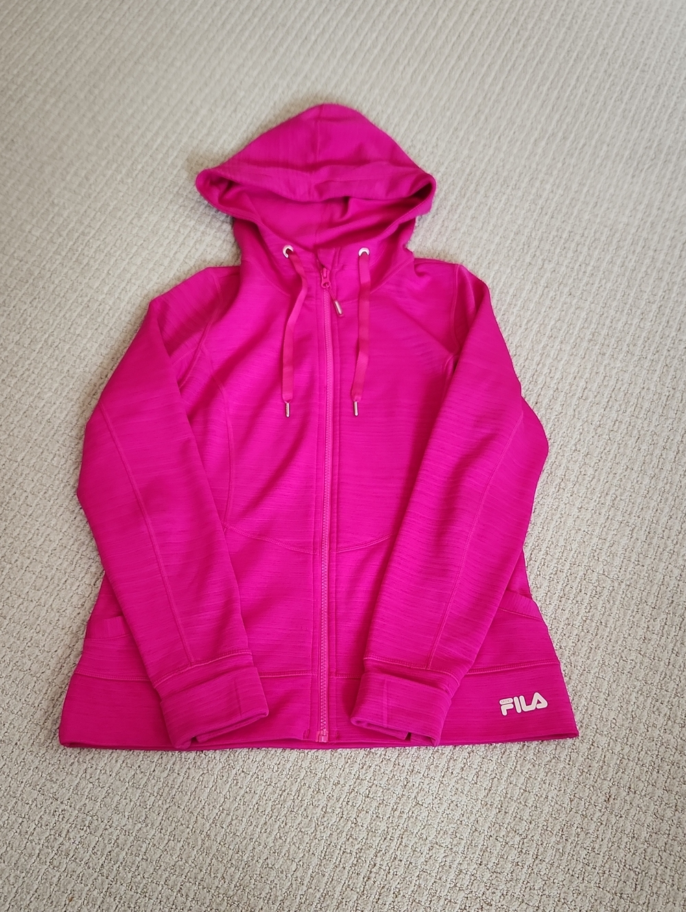 Fila Women's Vibrant Fushia Zip-Up Hoodie